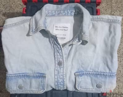 جاكيت جينز Pull&Bear أصلي مقاس XL (مقاس فعلي) - لقطة بـ 150 ج بس!