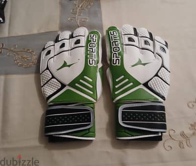 football goal keeper's gloves