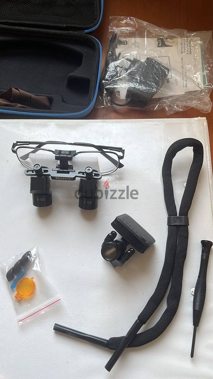 Ergonomic loupes 4-6x  with 40K light 2