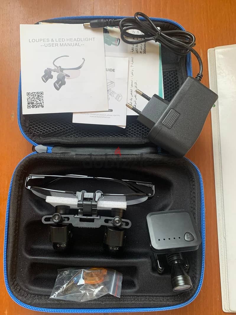 Ergonomic loupes 4-6x  with 40K light 3
