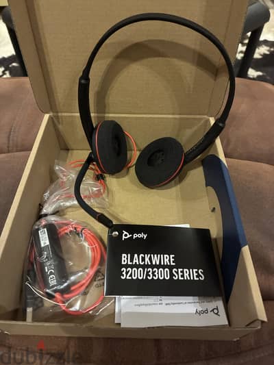 سماعة Poly Blackwire 3220 أصلية – جديدة