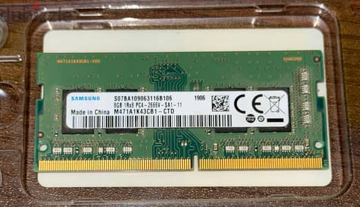 Samsung 8GB DDR4 2666MHz Laptop RAM – Original