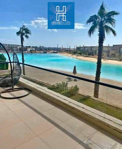 Twin house, first row, lagoon resale, for sale at a price lower than the company price in Azha Ras El Hekma, North Coast.