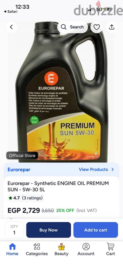 Eurorepar 5W-30 , 5 Liters