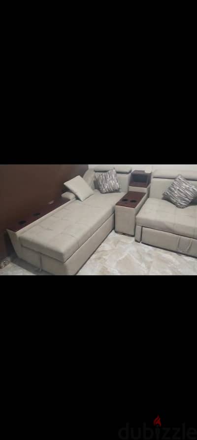ركنه مودرن سحاره وسرير خشب زان احمر
