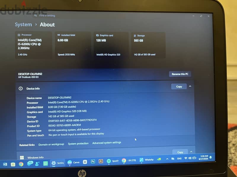 HP ProBook 450 G3 1