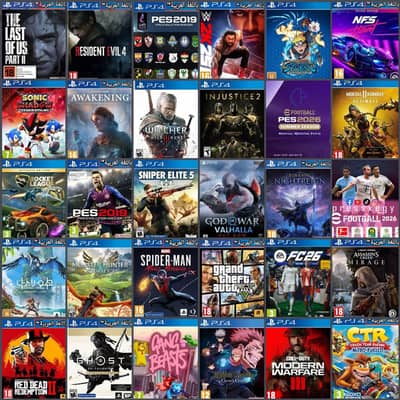 العاب ps4 معدل سوفت 13.00 او اقل
