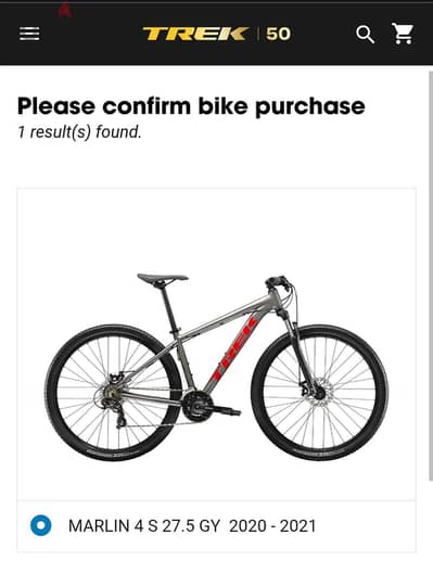 TREK MARLIN 4 S 27.5 GY 2020 - 2021 ORIGINAL