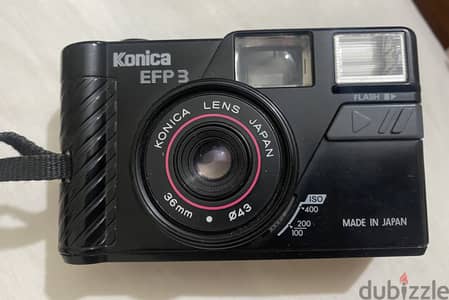 Konica efp3 film camera with case