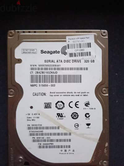 hard hdd 320Gb