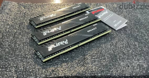 Kingston FURY Beast RAM 8GB DDR4  3733MT/s CL 19 (3x8)