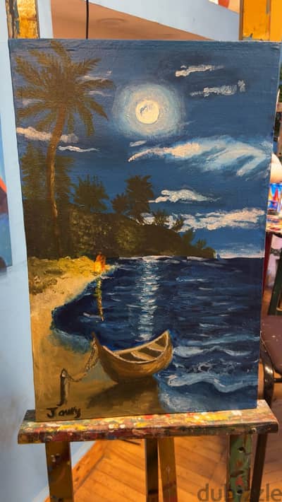 night atraction painting