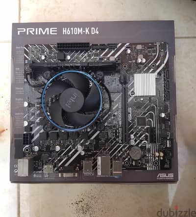 باندل i3 12100f, ASUS h610m-k, 8gb ram 3200