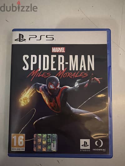 Spider man miles morales ps5 used