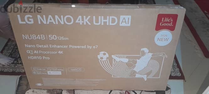 شاشة LG ٥٠ بوصه Nano 4K UHD جديدة للبيع