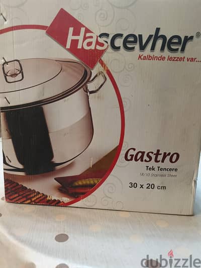 حلة ستانلس تركي أصلية Hascevher Gastro