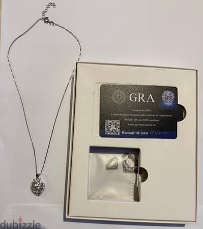 1 ct. Lab Diamond Necklace with pendant