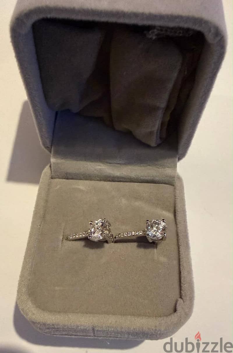 2 ct. Ear Ring Lab Diamond Earrings 1
