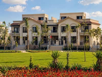 With a down payment of 10,000,000, you can own a Model F3 townhouse in Madinaty, featuring a wide garden view and an exceptional price; the remaining