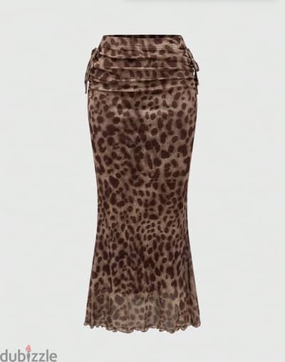 Shein leopard skirt