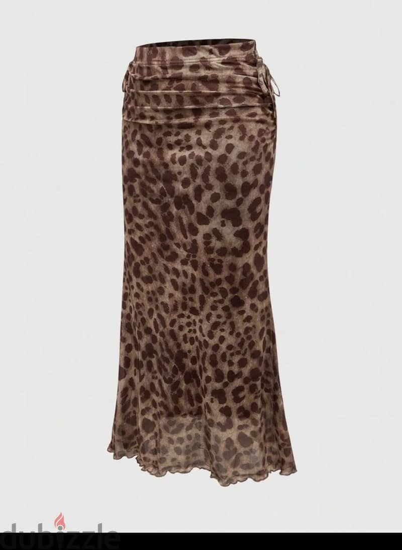 Shein leopard skirt 3