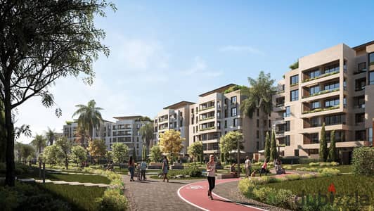 For sale: 157 sq m apartment in a fully serviced residential compound in the heart of Hadayek October, directly on Zewail Street.