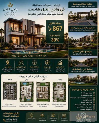 Prime Land Plot for Sale in wady elnile heights
