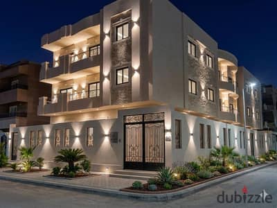 Apartment for sale semi-finished in the eighth neighborhood with a panoramic view of a garden next to Shell Out and Saudi Market