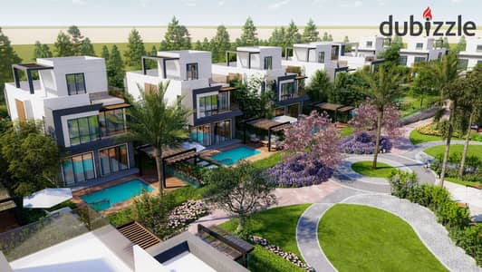 Villa for sale in installments, 277 sq m, over 10 years in New Zayed, in the Valley View Compound.