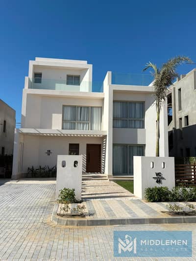 شاليه 152متر 3غرف متشطب بالكامل بمقدم 5% واقساط علي 10سنوات مار باي راس الحكمه الساحل الشمالي  MarBay – Ras El Hekma