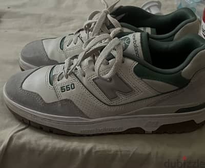 New balance 550 green and white