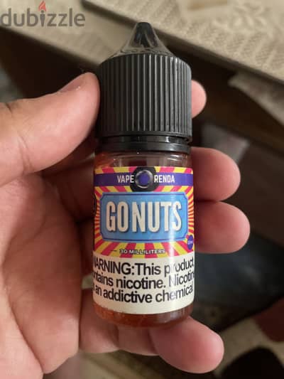 Gonuts saltnic 50 mg nicotine by five pawns ليكويد مستورد بطعم الدونتس