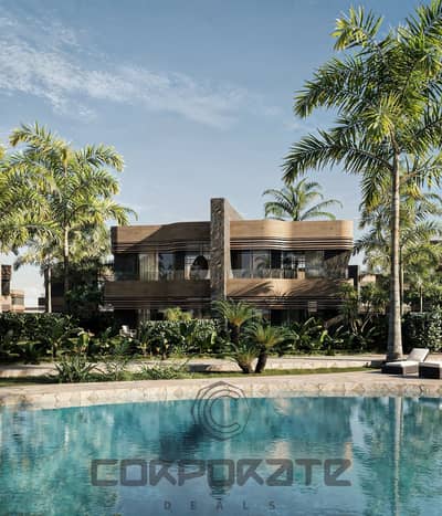 مقدم 10% [Panoramic sea & pool view] تشطيب الترا سوبر لوكس