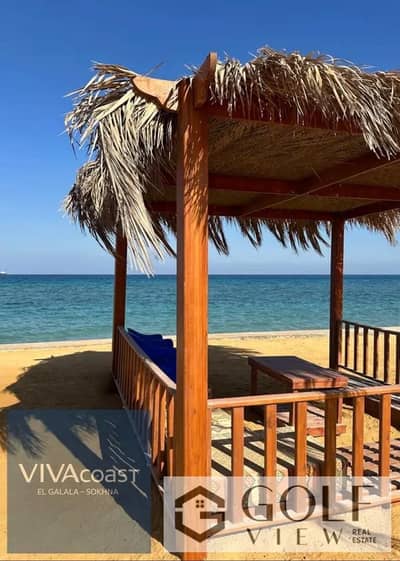Highlight: Lowest price for a 115-square-meter chalet in Viva Village, Ain Sokhna—best layout, exceptional view, first row with direct access to the s