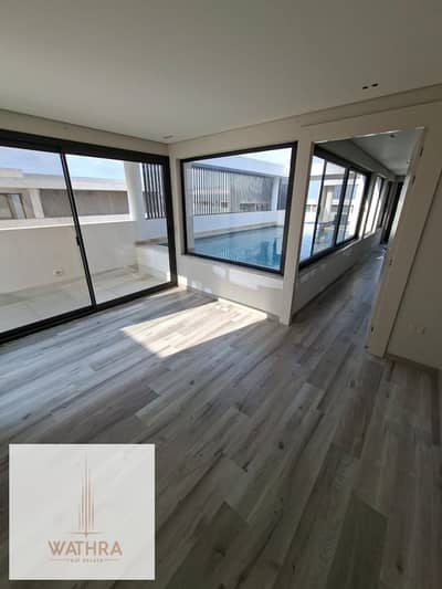 بنتهاوس للايجار بحمام سباحة مطبخ وتكيفات في lake view Residence