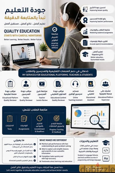 مشرف على المنصات التعليمية دروس اونلاين