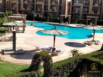 باقل من سعر الماركت شاليه تشطيب كامل ريسيل استلام فوري في بلو باي اسيا العين السخنة Lagoon View-Open view landscape-بتفسيمه داخليه للشاليه مميزه. . . . . .