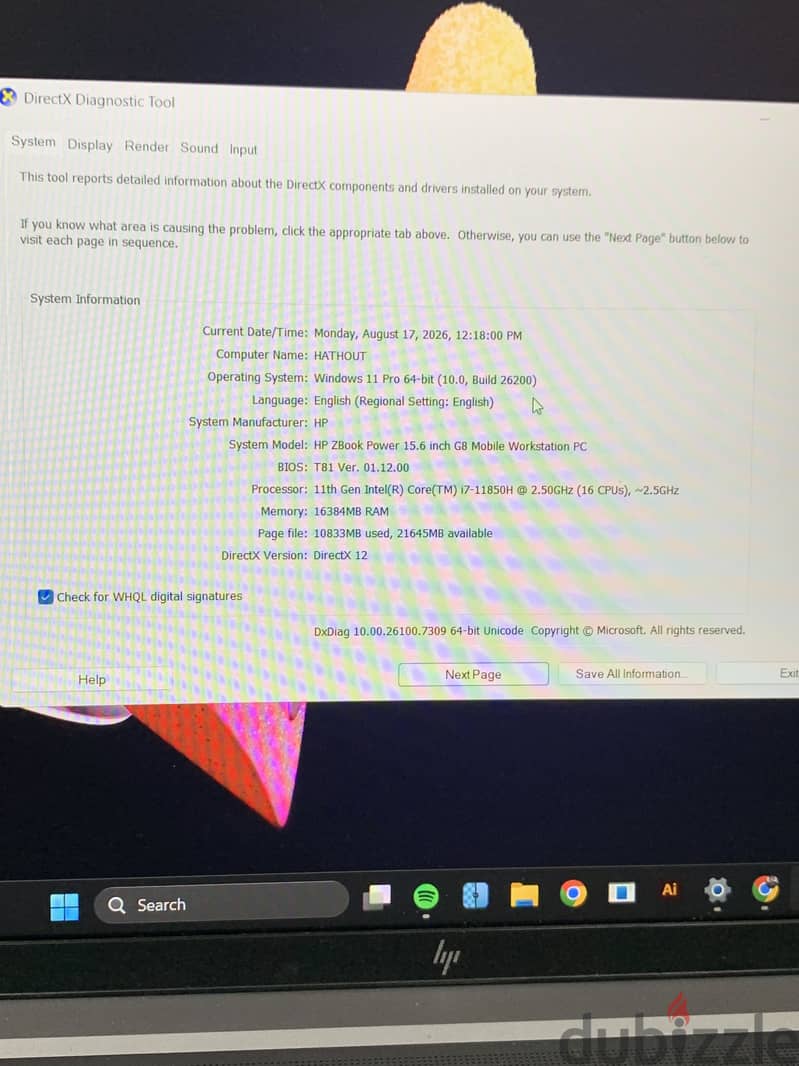 Hp z book power g8 5