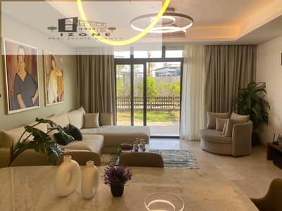 شقة بيع مفروشة بالكامل في CFC Aura CFC Aura القاهرة الجديدة New Cairo 157 متر بحديقة 170 متر 2 غرفة نوم ماستر 4 حمامات غرفة مربية