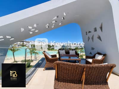 شاليه 3 غرف متشطب بالكامل ومفروش للإيجار Direct Lagoon View في فوكا باي الساحل الشمالي