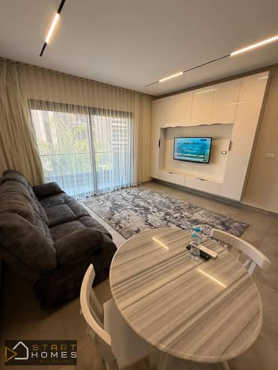 Furnished 63m² 1-bedroom studio for rent in Privado – Madinaty, with a garden view, at a competitive price.