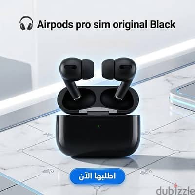 Airpods pro sim original Black