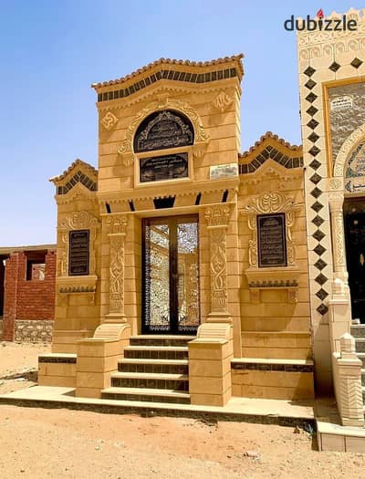 مدفن للبيع مساحه 40متر في مقابر القاهره الجديده اول طريق السخنه مميز جدا