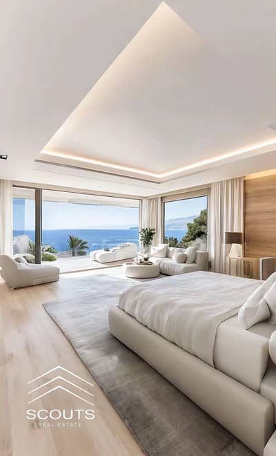 Investment opportunity Chalet for sale Ready to move 214 M  in Mazarine, El Alamein City, next to Porto, fully finished, with a distinctive view