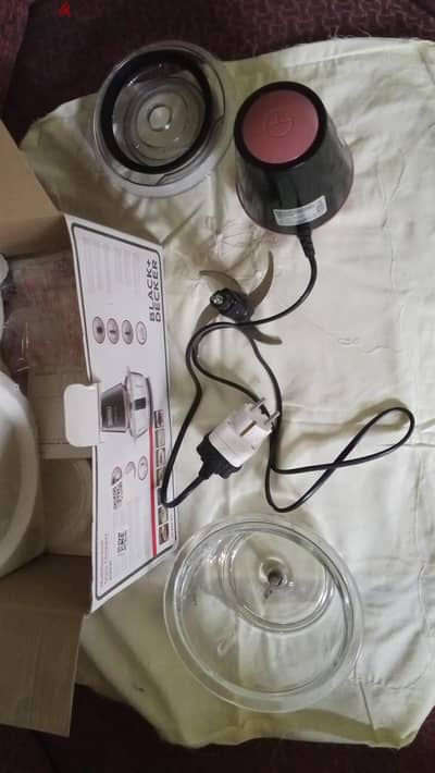 Black & Decker Vertical Chopper With Glass Bowl - 400 W