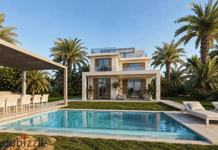 T6 Villa for Sale in SouthMED | Direct Beach, Lagoon & Marina View | 8-Year Installments