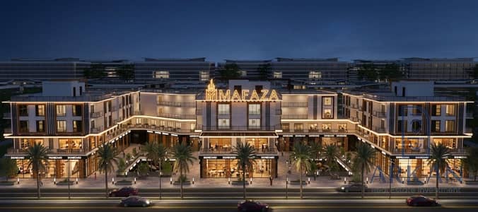 Ground-floor shop for sale in the Intelligence District (Al-Mukhabarat), next to Al-Jawhara Mall within a residential complex. It features an 18-meter