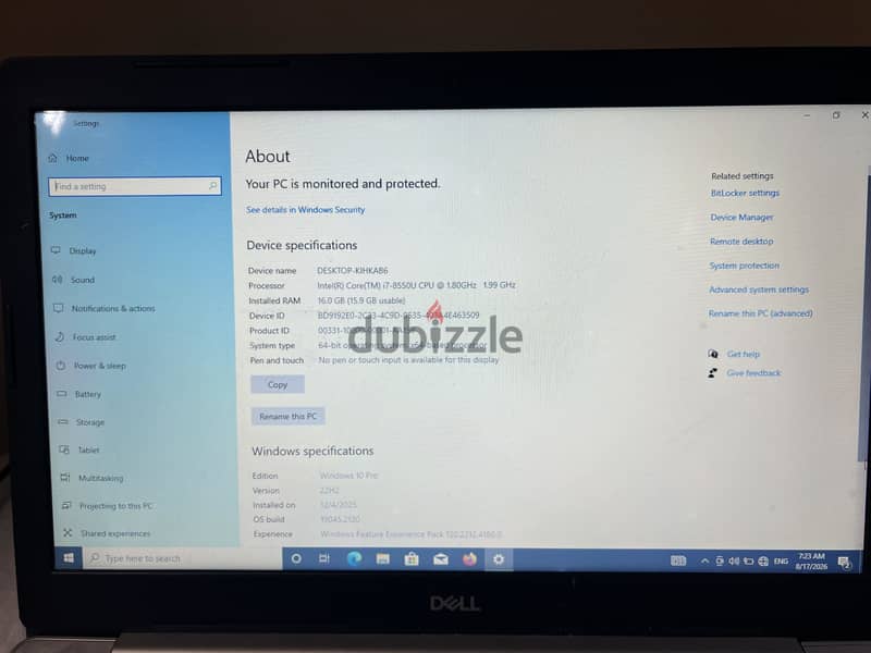 Dell insprion 5570 7