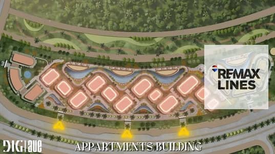 Own a 50 m² studio + 20 m² garden totaling 70 m² on the banks of – R8 New Administrative Capital | 15% down payment and 12 years installment with 100% cashback