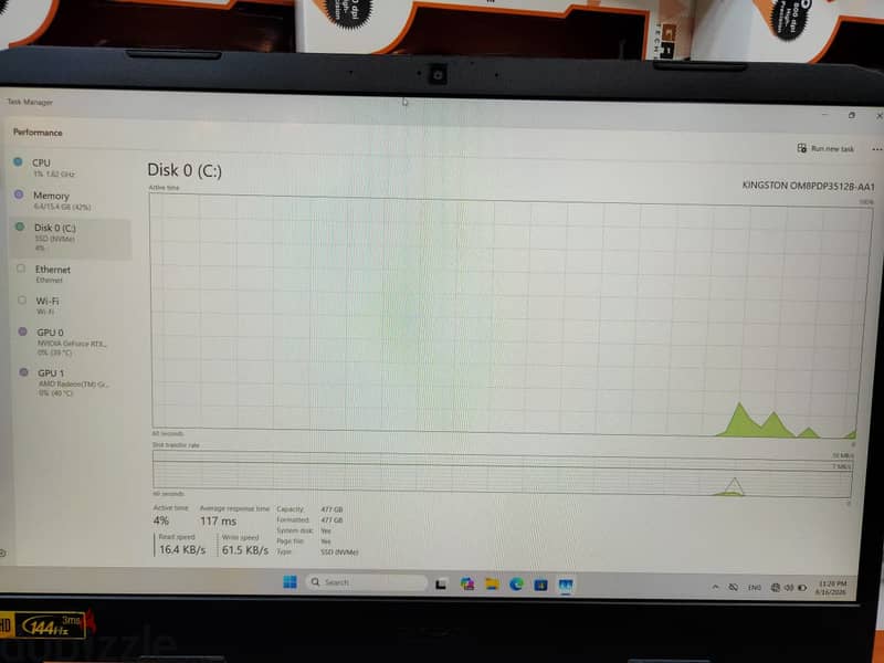 Acer Nitro Ryzen 7+Nvidia Rtx 3050 4gb 10
